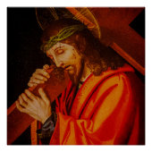 Jesus carrying the cross poster ポスター (正面)