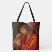 Jesus carrying the cross tote bag トートバッグ (裏面)