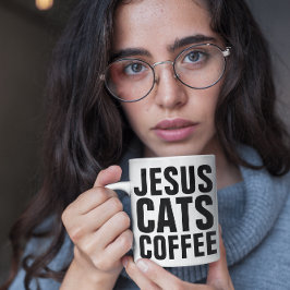 JESUS CATS COFFEE CHRISTIAN COFFEE MUGS コーヒーマグカップ