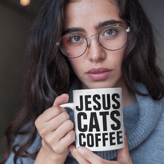 JESUS CATS COFFEE CHRISTIAN COFFEE MUGS コーヒーマグカップ