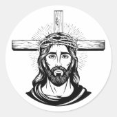Jesus Christ ラウンドシール (正面)