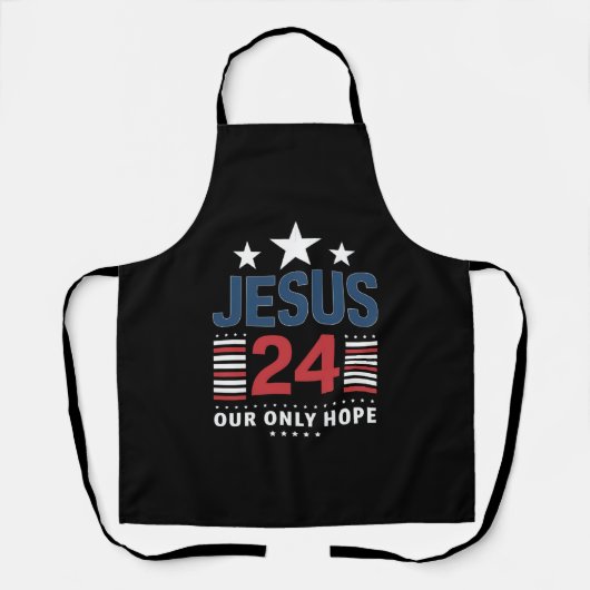 Jesus Christ 2024米国大統領選挙Political エプロン (正面)