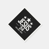 Jesus Christ 2024米国大統領選挙Political スタンダードカクテルナプキン (角)