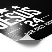 Jesus Christ 2024米国大統領選挙Political フォトプリント (角)