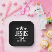 Jesus Christ 2024米国大統領選挙Political ペーパープレート (パーティー)