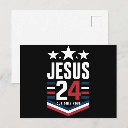 Jesus Christ 2024米国大統領選挙Political ポストカード (正面/裏面)