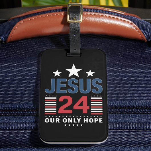 Jesus Christ 2024米国大統領選挙Political ラゲッジタグ (正面インサイチュ2)