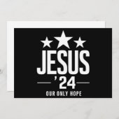 Jesus Christ 2024米国大統領選挙Political 招待状 (正面/裏面)