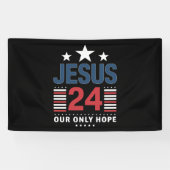 Jesus Christ 2024米国大統領選挙Political 横断幕 (横)
