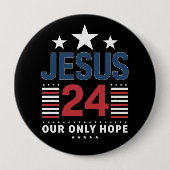 Jesus Christ 2024米国大統領選挙Political 缶バッジ (正面)