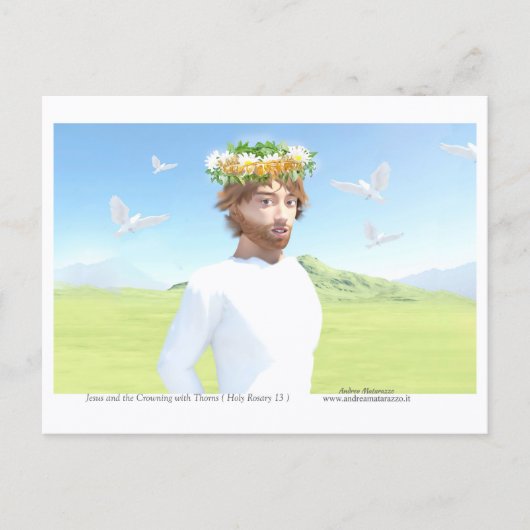 Jesus Christ and the Crowning with Thorns ポストカード (正面)