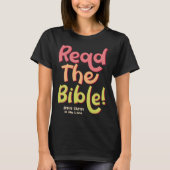 Jesus Christ Bible Study God Christian Faith Tシャツ (正面)