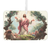 Jesus Christ Christian Faith Bible Air Freshener カーエアーフレッシュナー (裏面)