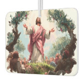 Jesus Christ Christian Faith Bible Air Freshener カーエアーフレッシュナー (左)