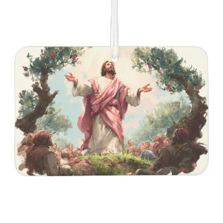 Jesus Christ Christian Faith Bible Air Freshener カーエアーフレッシュナー