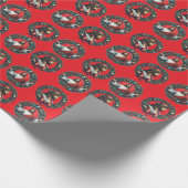 Jesus Christ Christmas Wreath ラッピングペーパー (角)