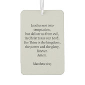 Jesus Christ Conquers Emblem カーエアーフレッシュナー (裏面)