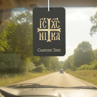 Jesus Christ Conquers Emblem カーエアーフレッシュナー