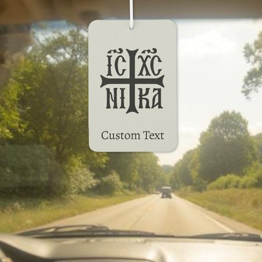 Jesus Christ Conquers Emblem カーエアーフレッシュナー