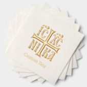 Jesus Christ Conquers Emblem 箔ナプキン (インサイチュ (積み重ね))