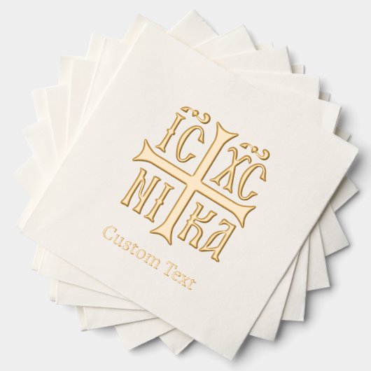 Jesus Christ Conquers Emblem 箔ナプキン (インサイチュ (積み重ね))