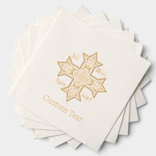 Jesus Christ Conquers Emblem 箔ナプキン (インサイチュ (積み重ね))