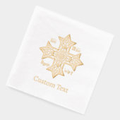 Jesus Christ Conquers Emblem 箔ナプキン (左)