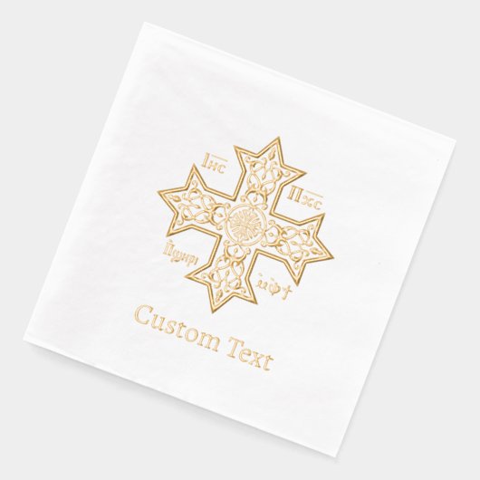 Jesus Christ Conquers Emblem 箔ナプキン (左)