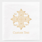 Jesus Christ Conquers Emblem 箔ナプキン (正面)