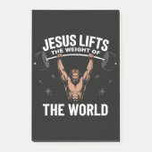 Jesus Christ Deadlifting ポストイット (正面)