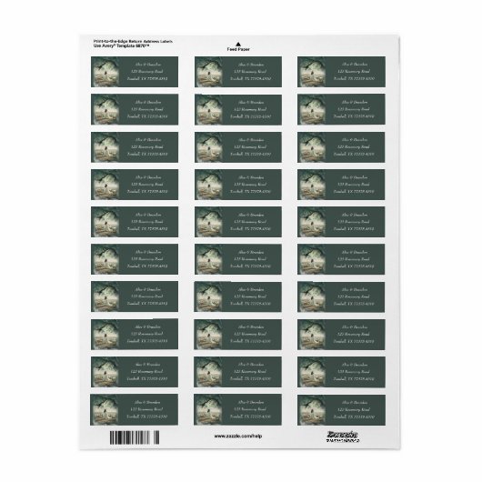 Jesus Christ Easter Religious Watercolor ラベル (フルシート)