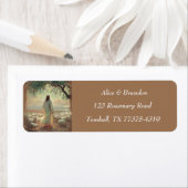 Jesus Christ Easter Religious Watercolor ラベル (インサイチュ)