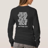 Jesus Christ Following Bible Faith Scripture  Tシャツ (裏面)