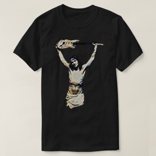 Jesus Christ Guitar - John Frusciante   Tシャツ (デザイン正面)