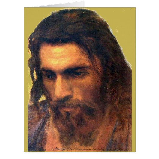 Jesus Christ head study before 1872 by I. Kramskoi (正面)