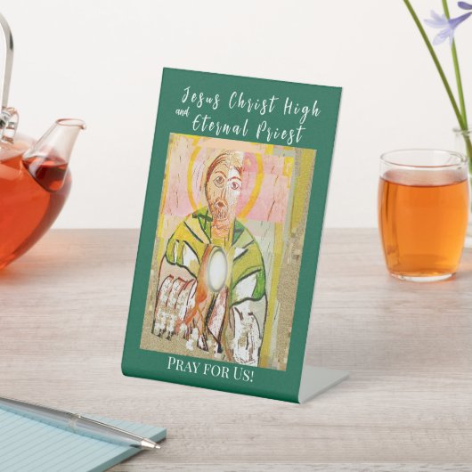 Jesus Christ High Priest  Card 台座サイン (インサイチュ)