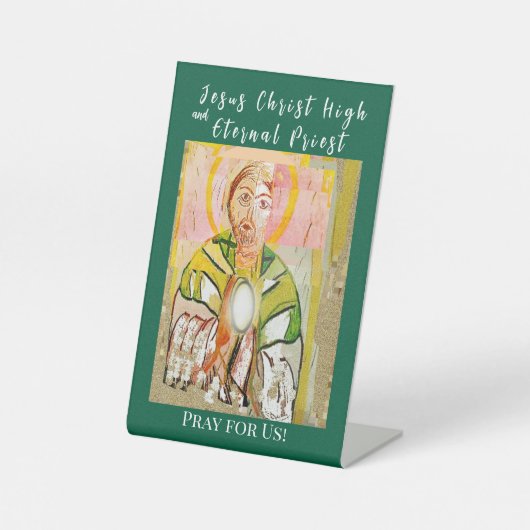 Jesus Christ High Priest  Card 台座サイン (正面)