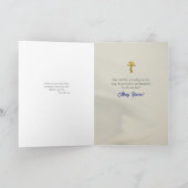 Jesus Christ Holding the Gospels Icon Birthday  カード (内部)