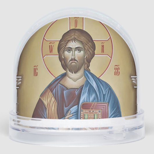 Jesus Christ Holding the Gospels Orthodox Icon     (裏面)