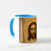Jesus Christ Icon of the Holly Napkin マグカップ (正面左)