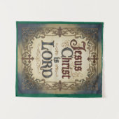 'Jesus Christ is LORD' Christian Inspired Tapestry タペストリー (正面(横))