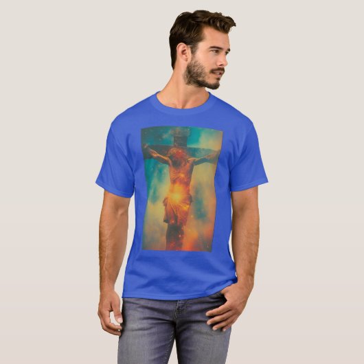 Jesus Christ Lord Savior Crucifixion 02 Tシャツ (正面フル)