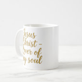 Jesus Christ Lover of My Soul Christian Mug コーヒーマグカップ (正面左)