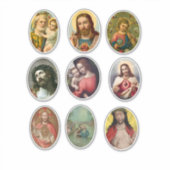 Jesus Christ mother mary joseph holy family art シール (正面)