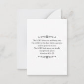 Jesus Christ Notecard ノートカード (裏面)