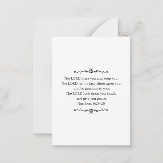 Jesus Christ Notecard ノートカード (裏面)