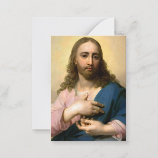 Jesus Christ Notecard ノートカード (正面)