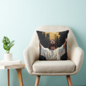 Jesus Christ Our Savior | Black and Gold クッション (椅子)