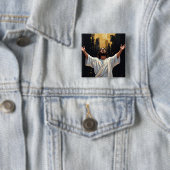 Jesus Christ Our Savior | Black and Gold 缶バッジ (インサイチュ)