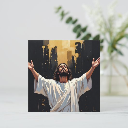 Jesus Christ Our Savior | Black and Gold blank (スタンド正面)